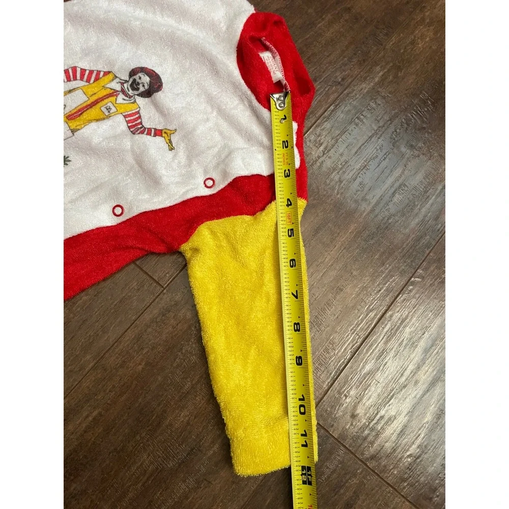 McDonald's Sleeper Infant 2B Red Yellow Ronald McDonald Grimace Vintage 6 Months